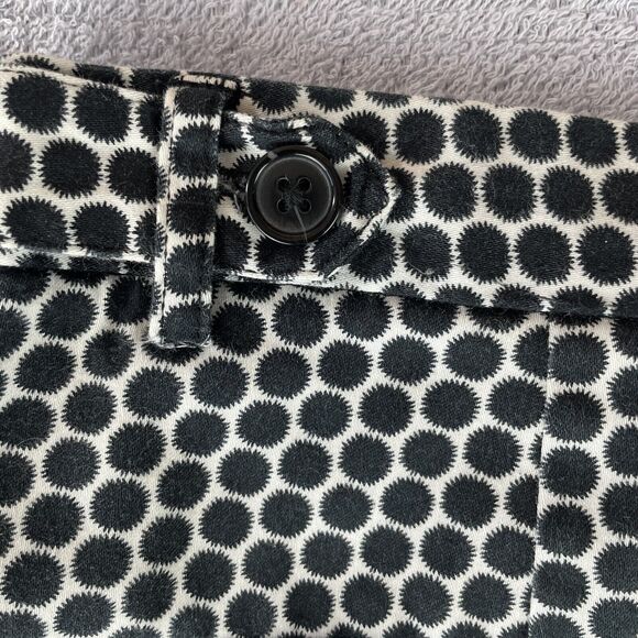 LAUNDRY Shelli Segal Bermuda Shorts Women's Size 8 Black / White Circles Stretch - Picture 15 of 16